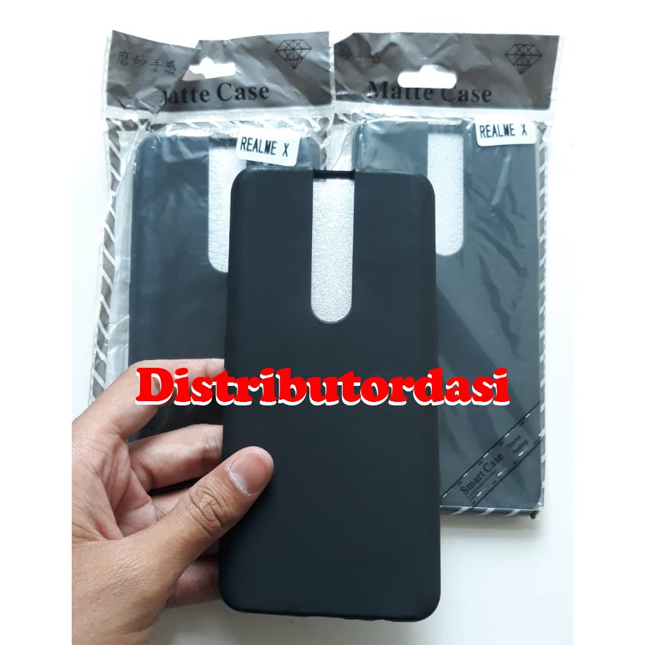 SOFTCASE CASE TPU SILIKON CASING KONDOM blackmatte case Realme X ready stok grosir