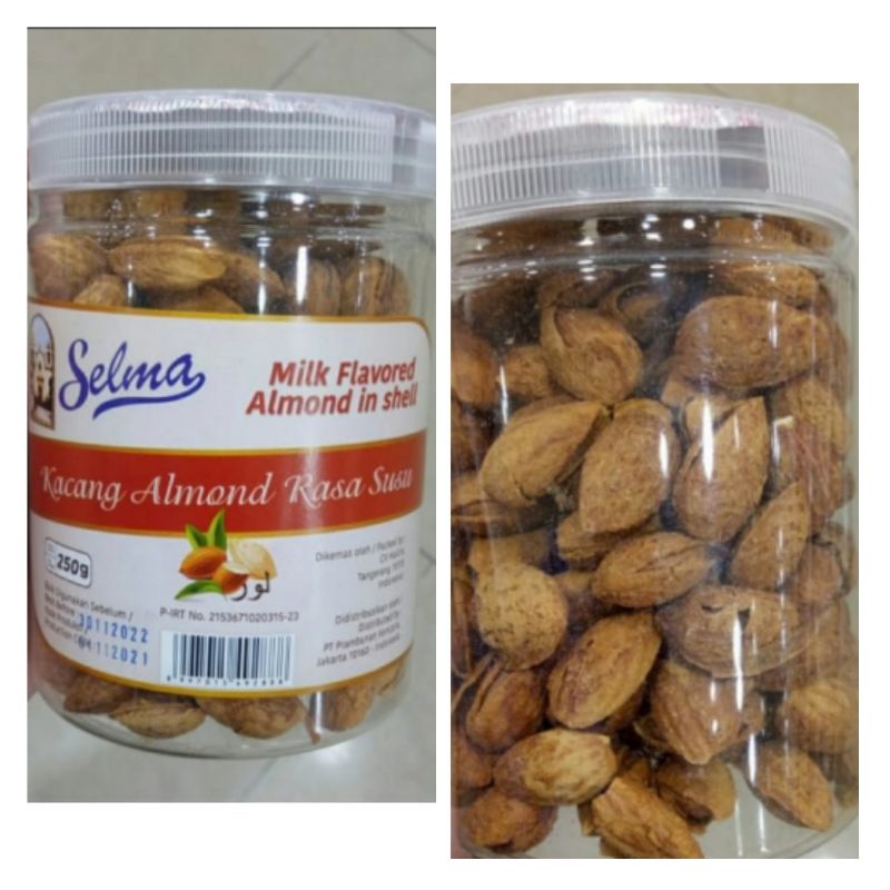 

Selma Kacang Almond Rasa Susu (matang) 250gr