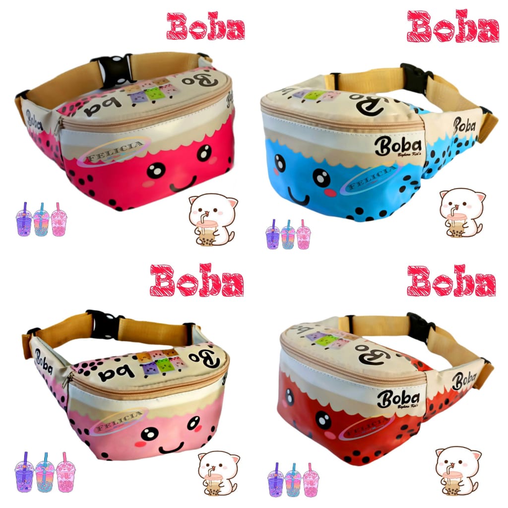 waistbag tas boba lucu terbaru