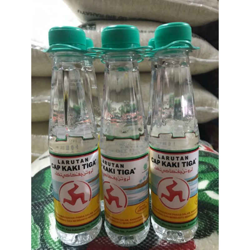 Larutan Penyegar Cap Kaki Tiga 200 ml botol kecil [READY]