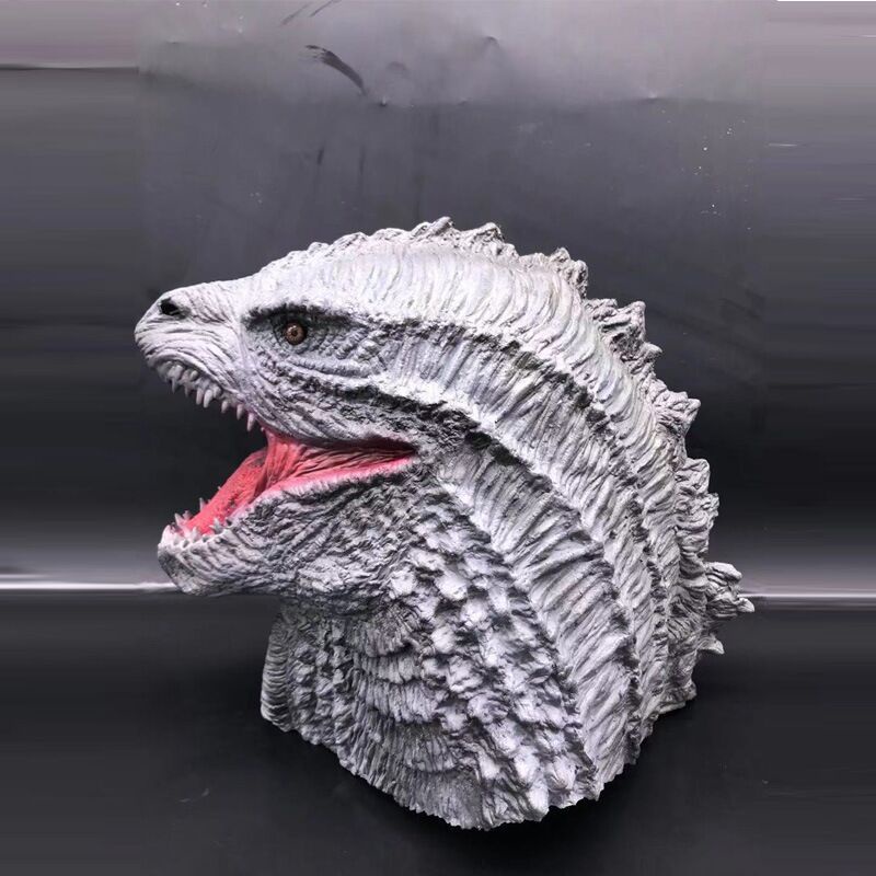 TOL-33 topeng latex karet full head godzilla monster reptil halloween mask