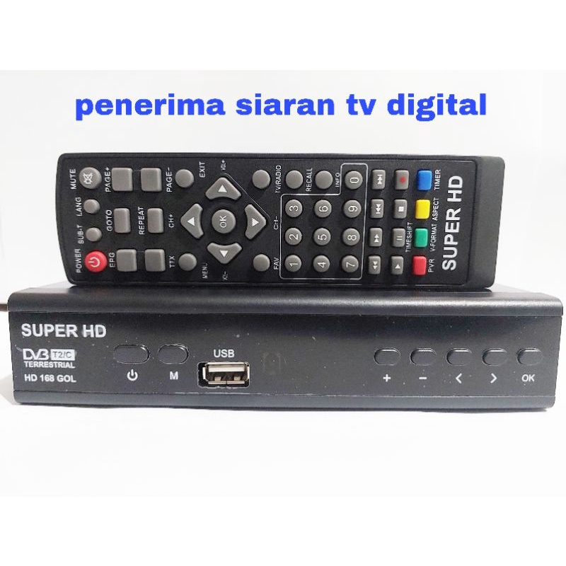 STB Penerima Siaran Tv Digital Set To Box Super Hd 168 Gol Harimau Gardiner