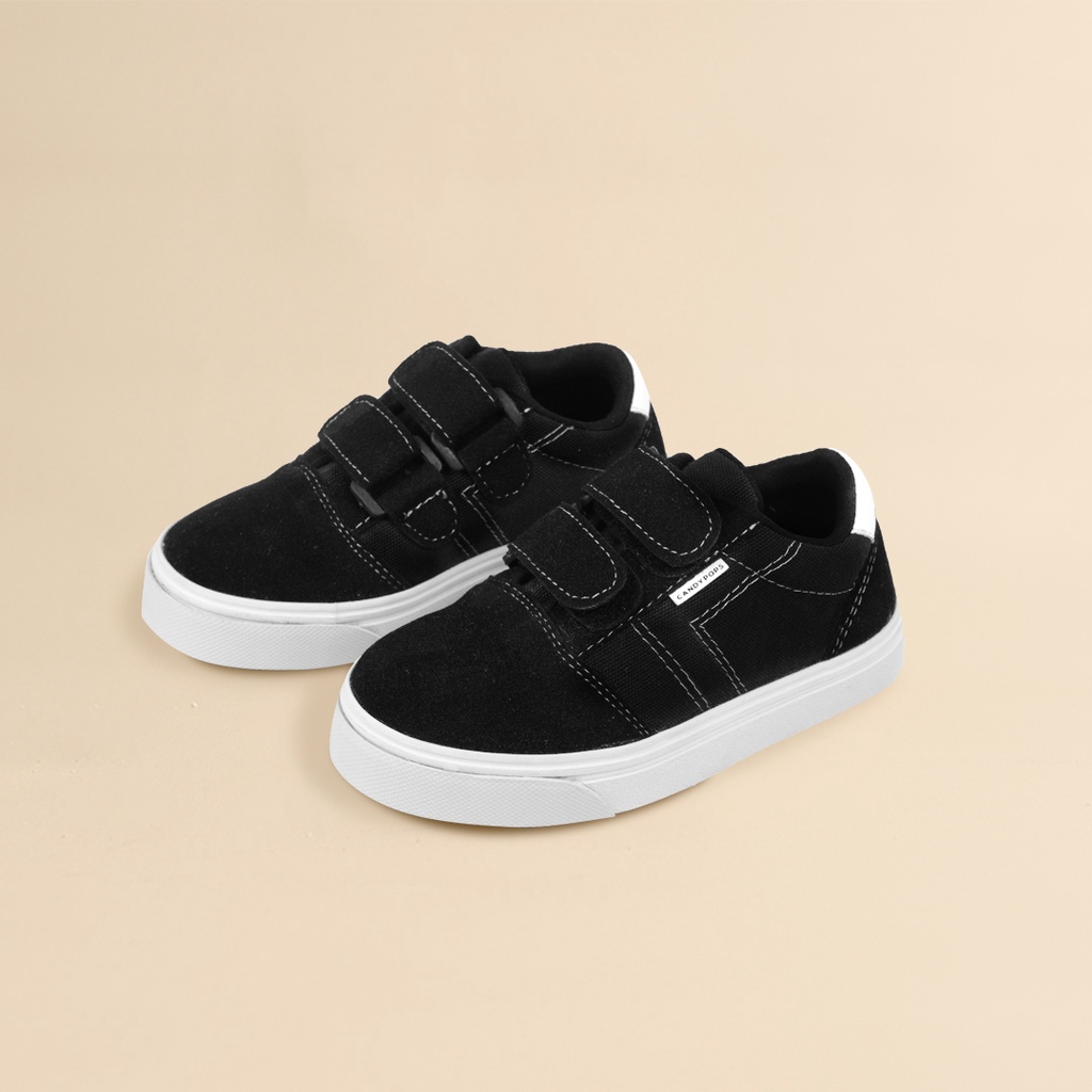 CANDYPOPS Sepatu Anak Hali Black, Grey, Navy Untuk Balita 2 - 5 Tahun