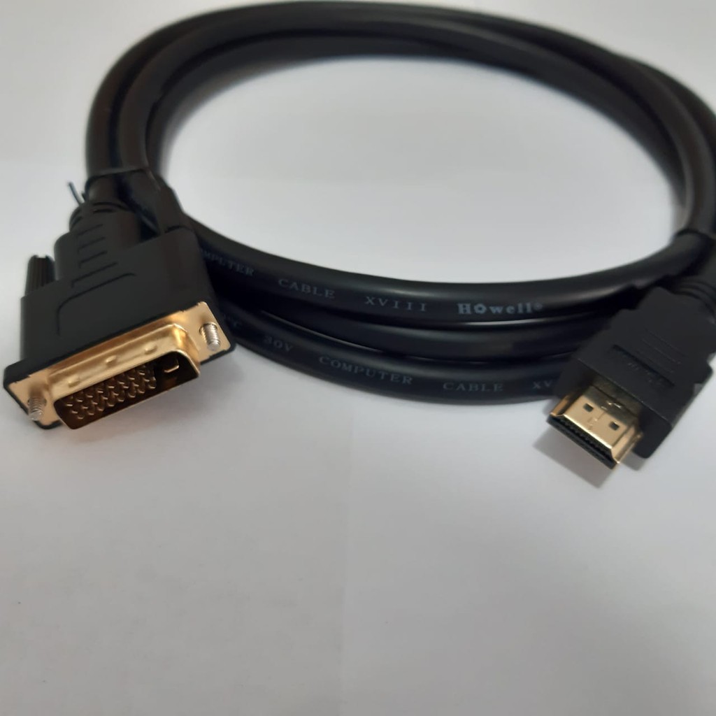 Howell Kabel DVI 24+1 to HDMI 2Meter Gold Plated