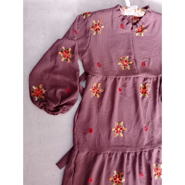 GAMIS CRINKLE JUMBO MOTIF BUNGA SULAM