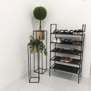 Rak Sepatu dan Sandal Rakit Portable 10 Susun Motif LV Rak Sepatu dan Sandal Rakit Portable 10 Susun Motif LV