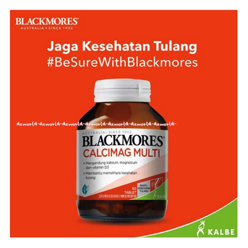 Blackmores Calcimag Multi 60Tablets Vitamin D Suplemen Untuk Tulang Blackmore