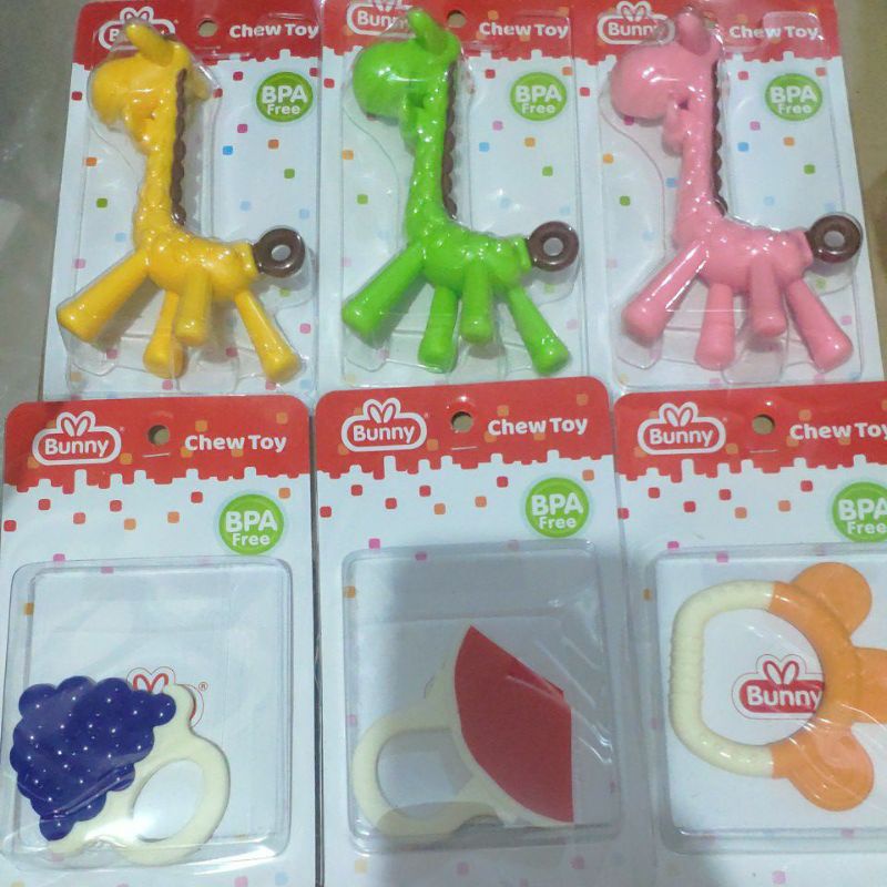 Bunny chew toy ADT8123 / ADT8117 teether baby mainan gigitan gigt bayi anak