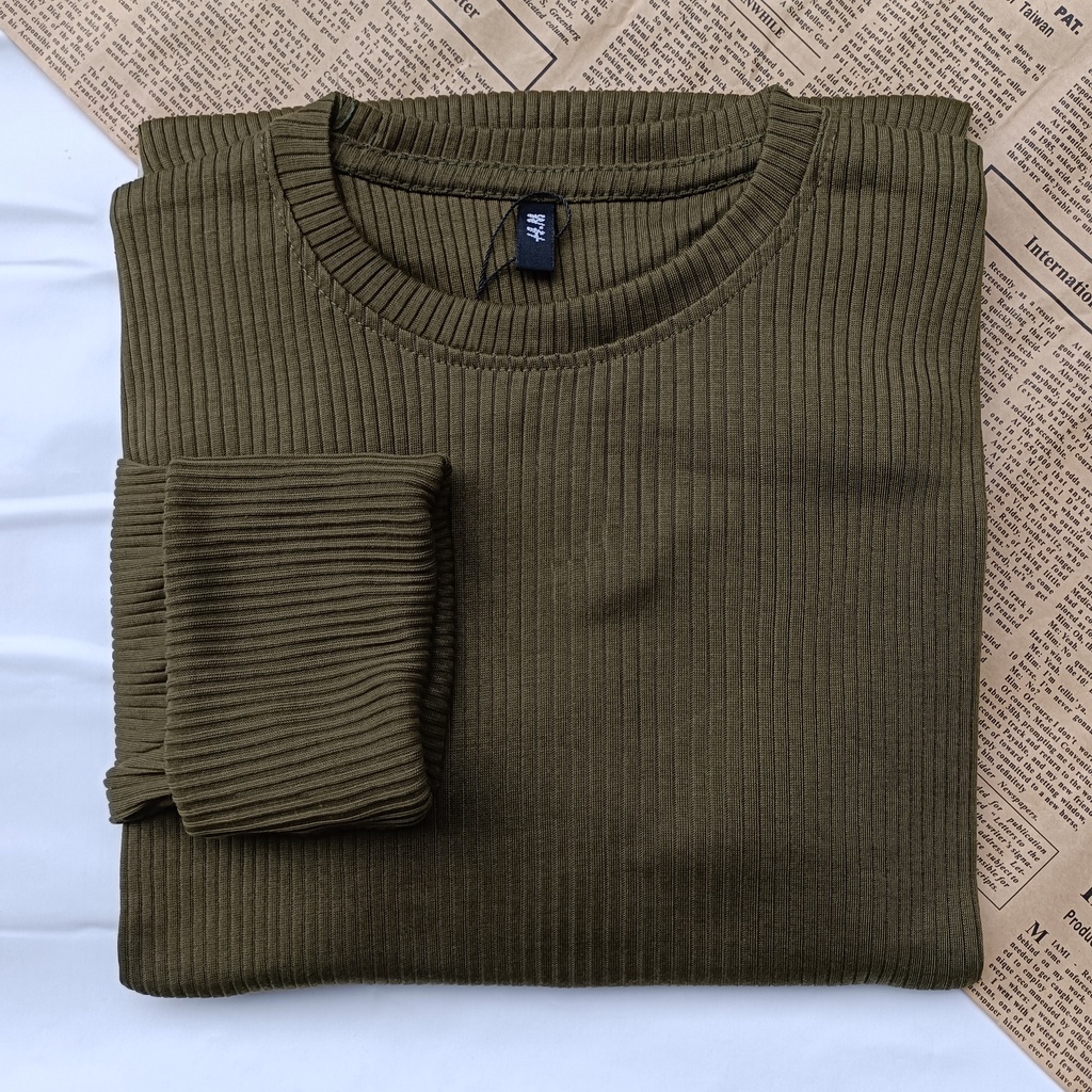 PART II Kaos Rib Premium / Kaos Grosir / Kaos Rib Premium Tebal / Kaos Lengan Panjang Termurah-Armi cj