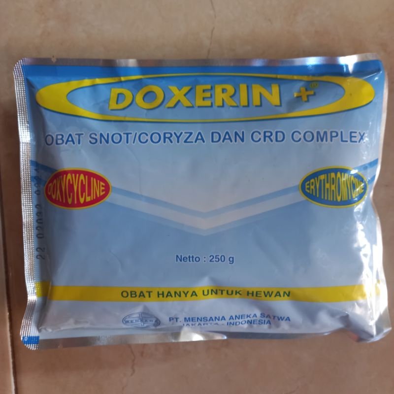 DOXERIN PLUS + 250 gram Obat Snot Coryza  CRD Complex Mensana