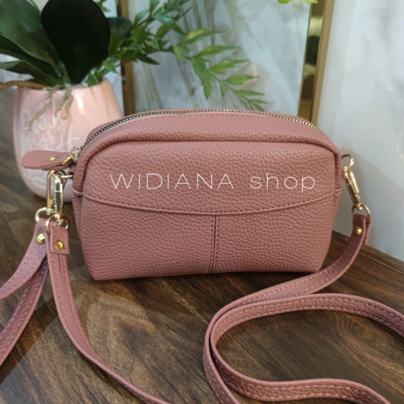 (Solarlight Bag) Tas Selempang Wanita Papirut Bapao kulit jeruk tebal  Terbaru 2025