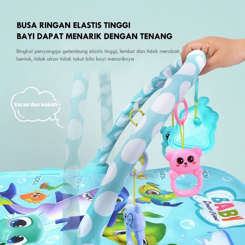 Baby PlayGym Mainan Playmat Piano Musical Anak