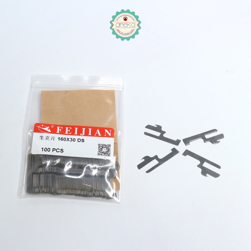 Jarum Mesin Kaos Kaki - Feijian Sinker 160x30 D LB  - PENDEK (100pcs)