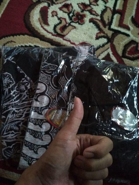 Bisa Cod_hem Batik Pekalongan_hem Batik Pria Cowok Lengan Pendek_fashion Pria_007