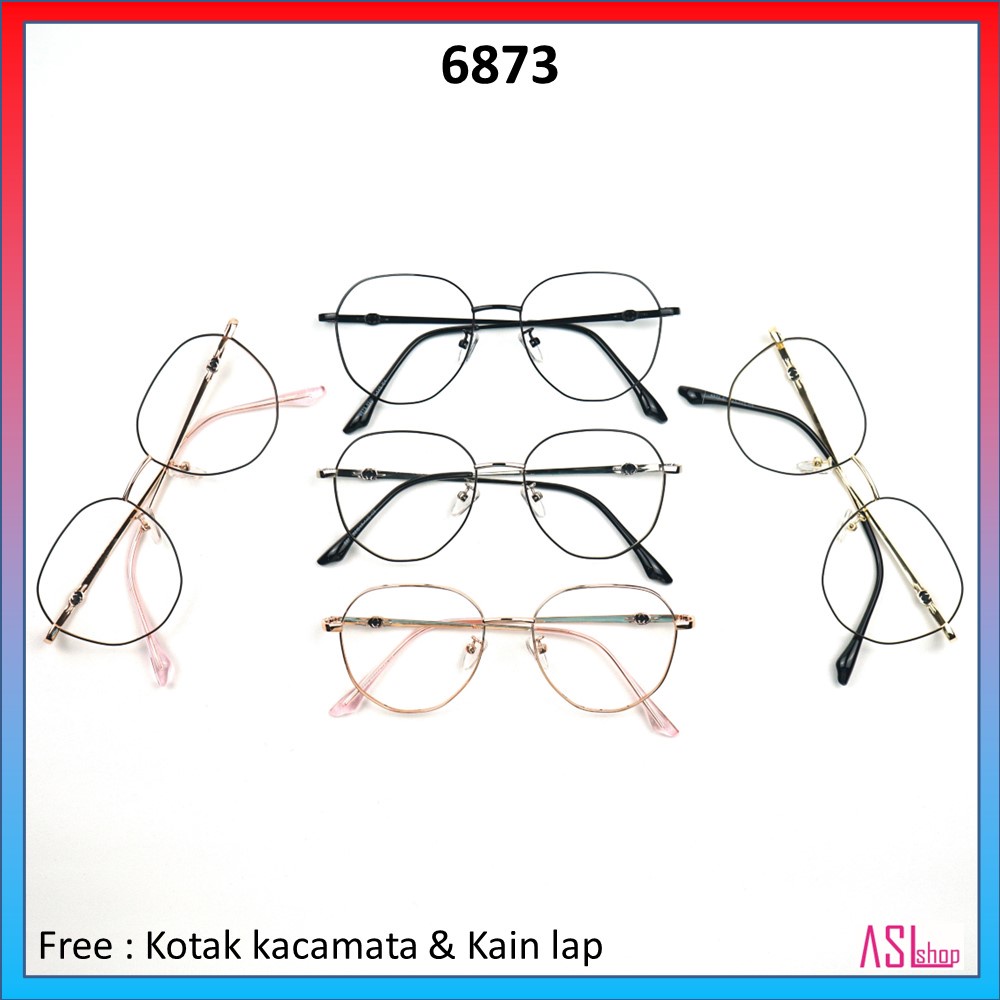 FRAME DAN KACAMATA MINUS KOREA (6873 )+ LENSA BLUERAY/PHOTOCROMIC
