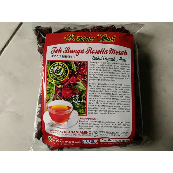 

Teh Seduh Bunga Rosella Merah Kencono Sari