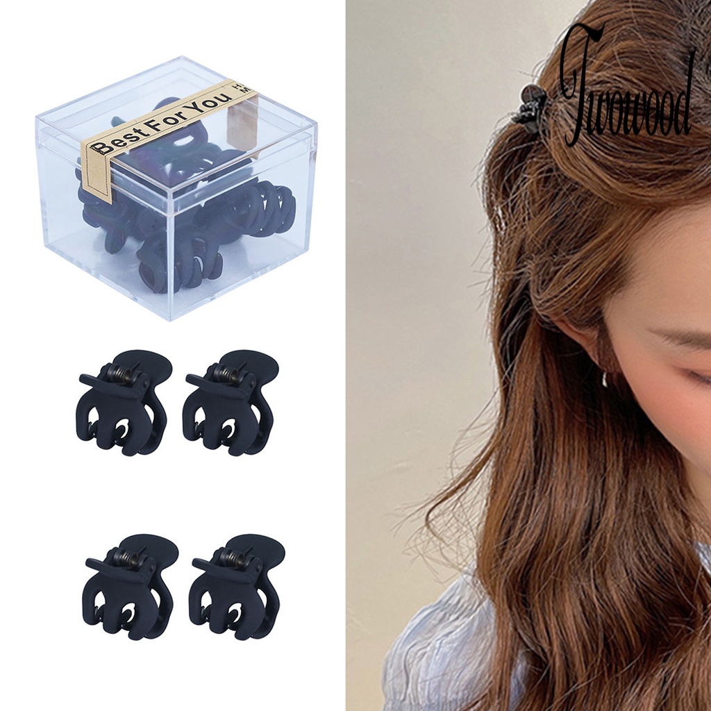 6pcs / Set Jepit Rambut Ponytail Bahan Resin Tahan Lama Untuk Pesta