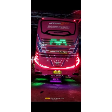 LED BEGASI TEXT TAIL LAMP TEXT WIFI BUS