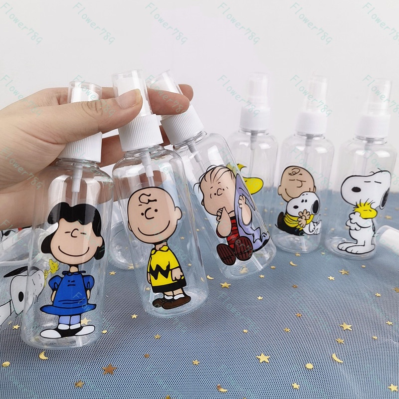 We Flower Portable Cartoon Snoopy Spray Bottle 100ML Travel Size Bottles Refillable Container