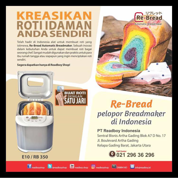 Sale Rebread E10 / Rebread 350 Bread Maker / Mesin Pembuat Roti Otomatis Best Product