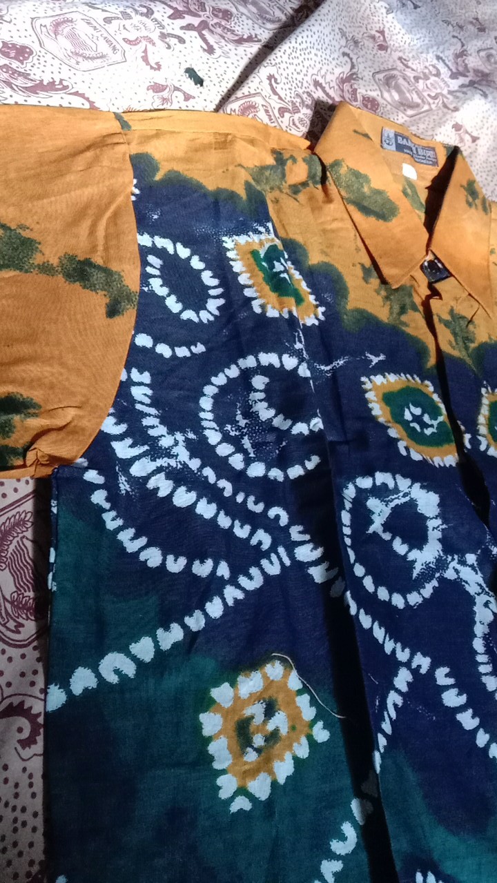 Kemeja Batik - Ppbtk07 Modern  Panjang Casual Modis Trendy Masa Kini M L Xl Asli Pekalongan