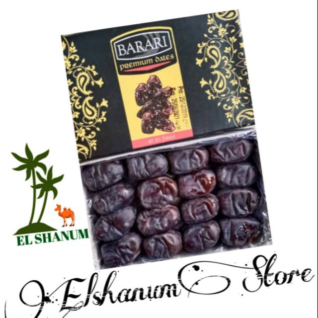 

Kurma Bam Barari Premium Dates 600gr perdus isi 12 Kotak / Elshanum