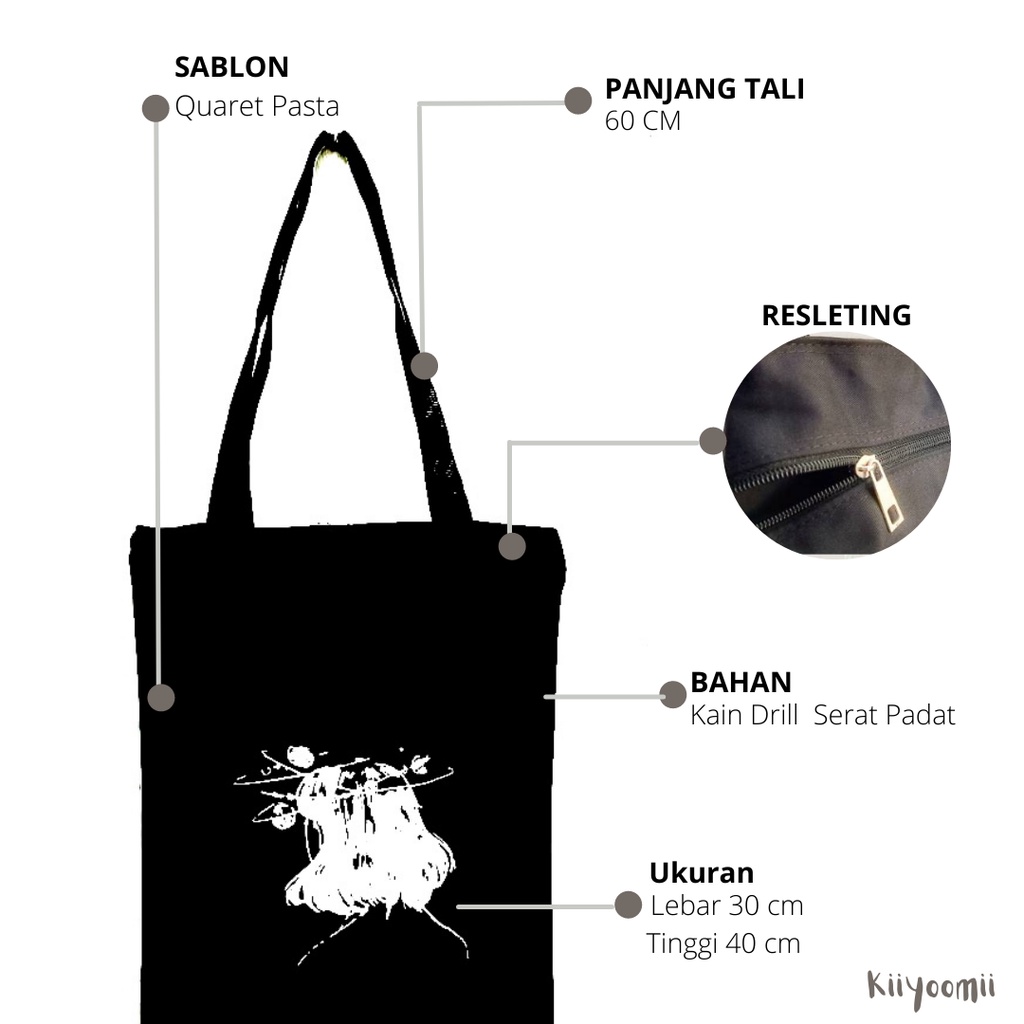 TOTEBAG WANITA GALAXY (BISA COD) ADA RESLETING bahan drill halus