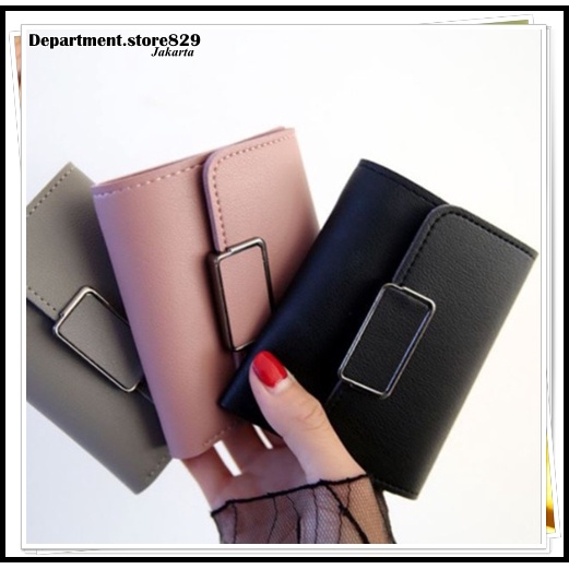 ♥DPS829♥117C COD Retro Paragraf Pendek dompet Forever young Polos Dompet Wanita Import/dompet wanita mini import murah real picmurah