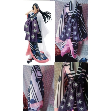 One Piece BOA HANCOCK Yukata Kimono Costume Cosplay Kostum