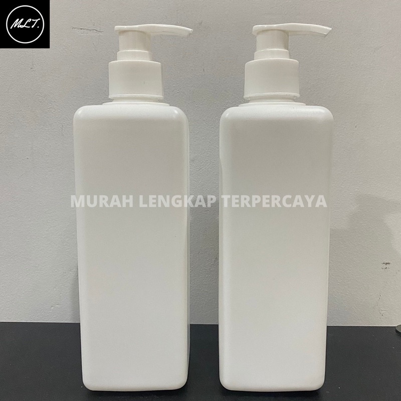 BOTOL PUMP 500ML KOTAK HDPE PUTIH / BOTOL KOTAK PUMP 500ML HDPE PUTIH / BOTOL KOTAK 500ML PENCET POMPA HDPE PUTIH 500 ML POMPA PENCET HDPE PUTIH DOFF HDPE PUTIH POMPA PENCET / BOTOL SABUN KOTAK 500ML PUTIH HDPE DOFF