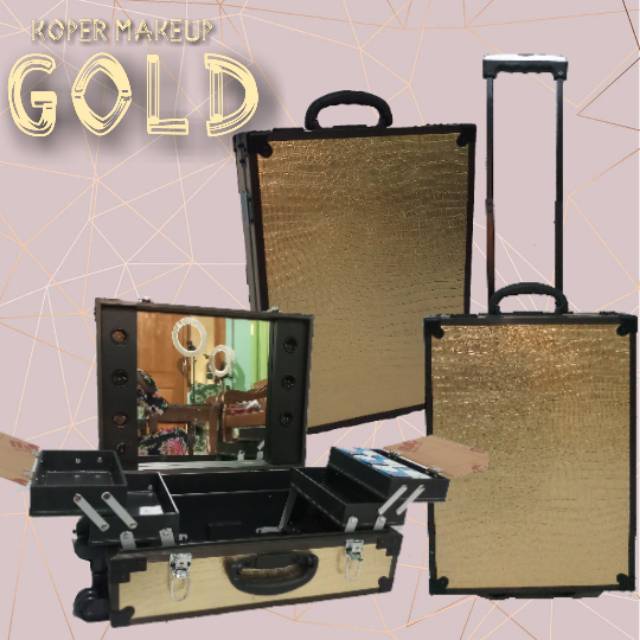 Koper Makeup Beautycase Lampu