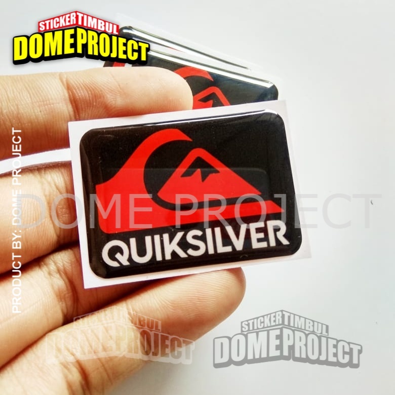 STIKER MOTOR TIMBUL EMBLEM QUIKSILVER STIKER EMBLEM TIMBUL 3D STIKER OUTDOOR AKSESORIS SEPEDA MOTOR