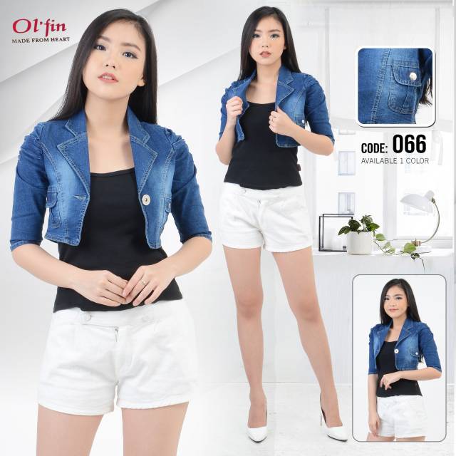 Rompi Jeans Crop