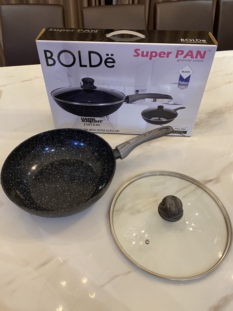 Super PAN BOLDe Wok 28 plus Penutup KACA