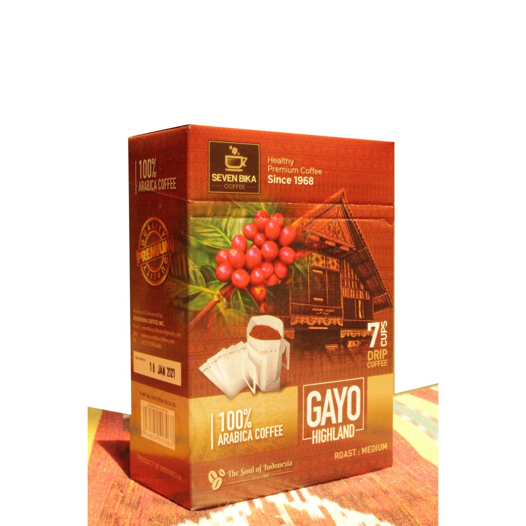 

Drip Coffee Gayo Highland Pure Arabica 7 Cups