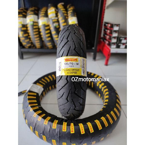 Ban Pirelli Diablo Rosso Scooter 120/70-14 (Ban Motor PCX 150 / ADV 150 / PCX 160 / Aerox 155)