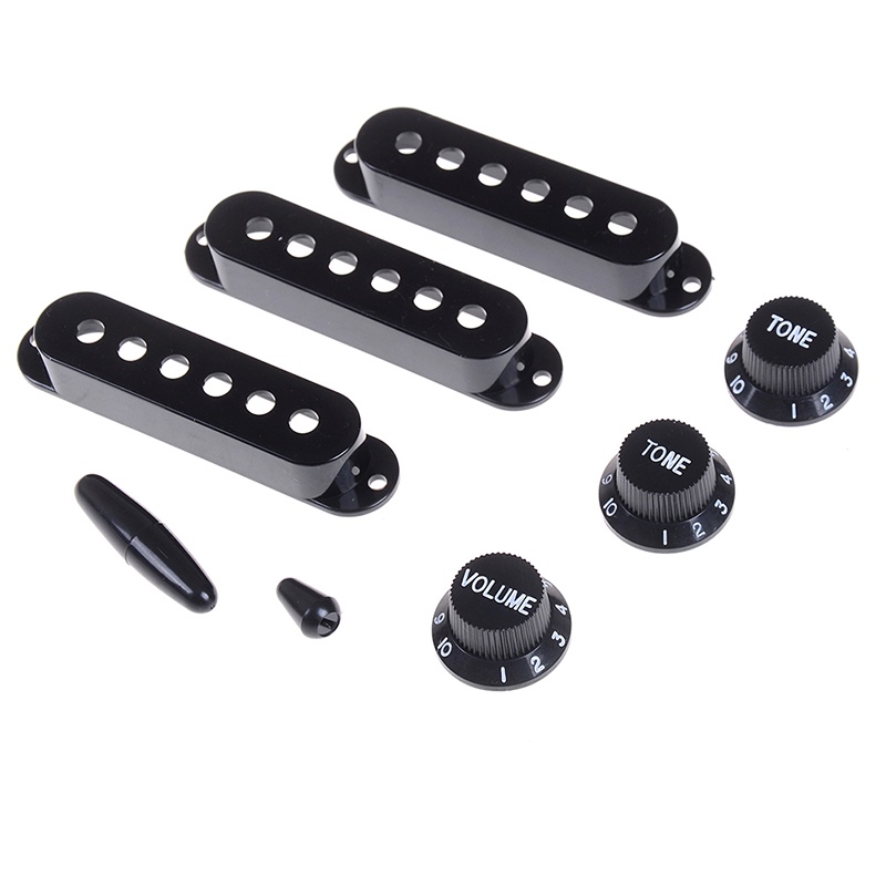 Bey Set Cover Pickup Coil Single Knob Switch Tip Untuk Gitar Elektrik