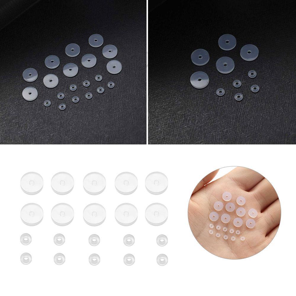 Lily Piercing Healing Silicone Discs Lumps Soft Gasket Spacers Disc Dengan Cincin Bulat Anti Melorot