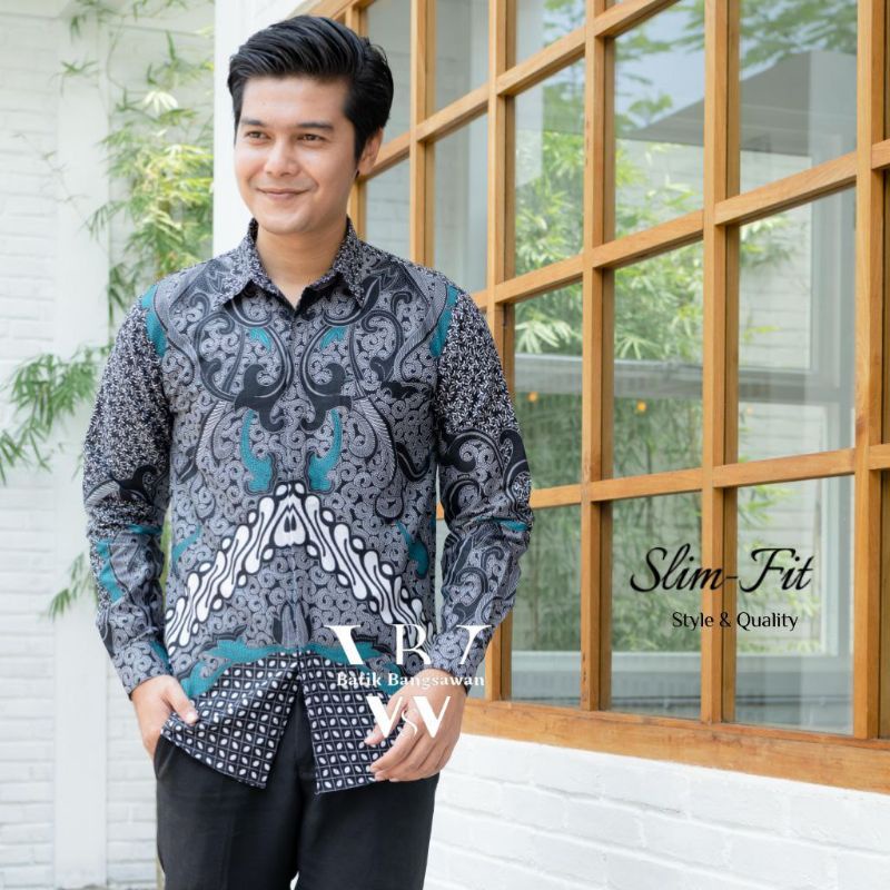 BAJU BATIK/ HEM KEMEJA BATIK PRIA LENGAN Panjang TERVIRAL JUMBO BATIK ATASAN  MOTIF