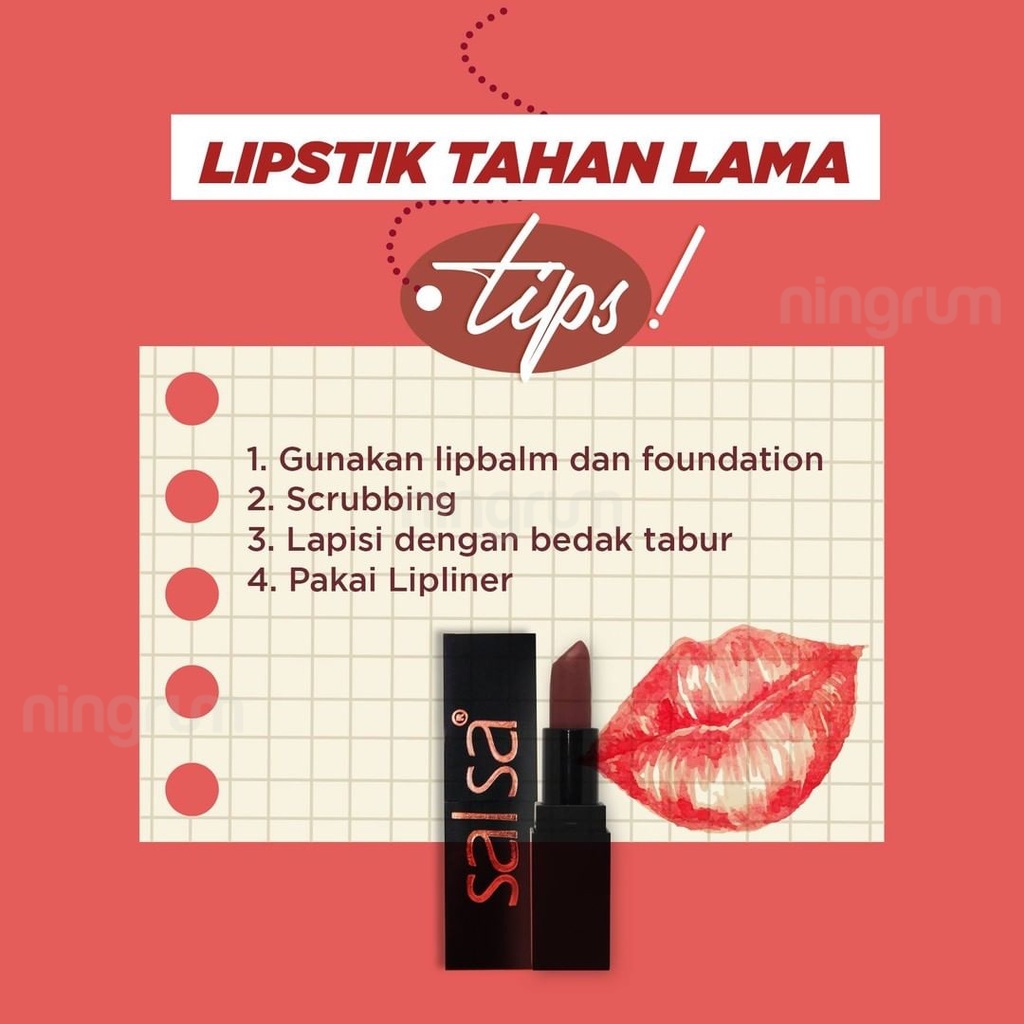 Ningrum - SALSA Matte Lipstick - 5424