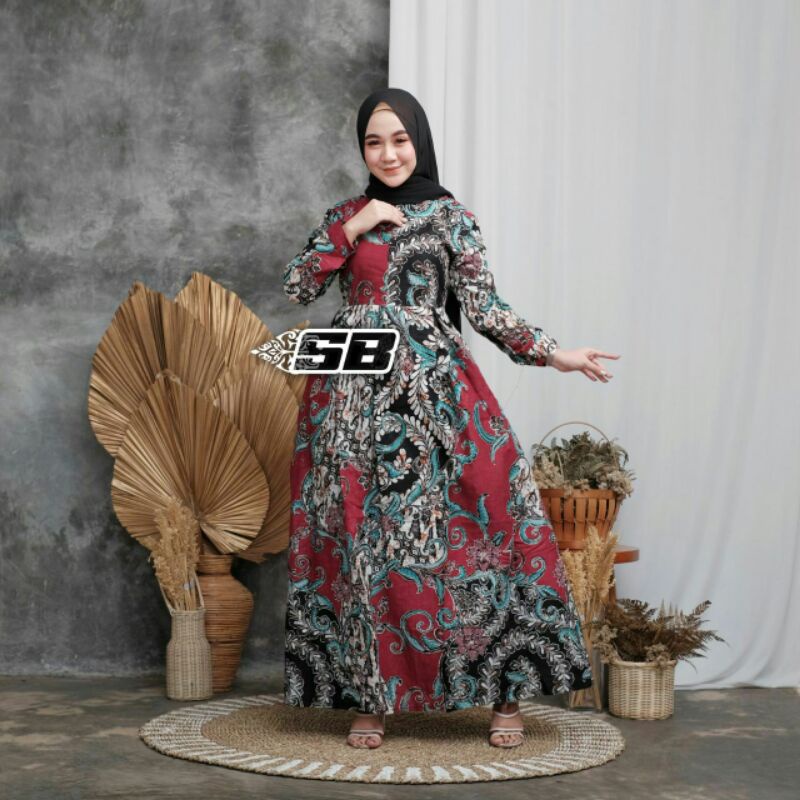 Gamis Daster Batik Cap Pekalongan