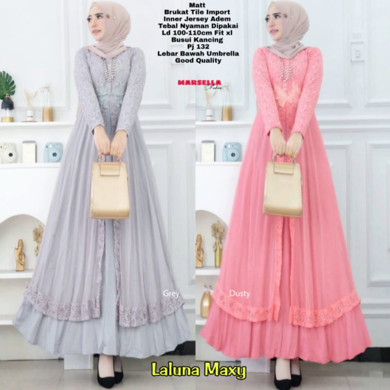 Anindya Gamis Laluna Maxy Original