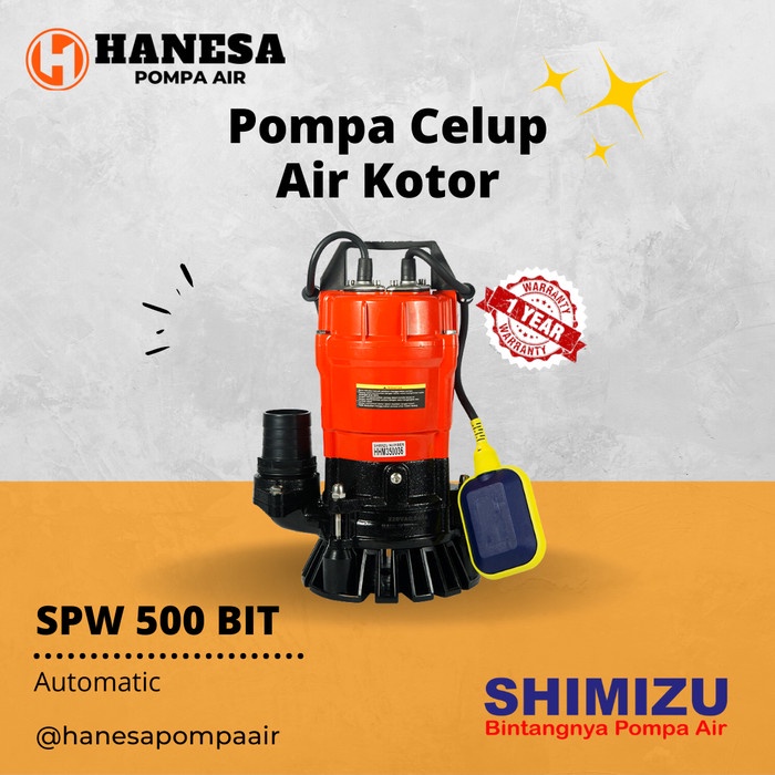 Shimizu SPW 500 BIT Pompa Celup Otomatis