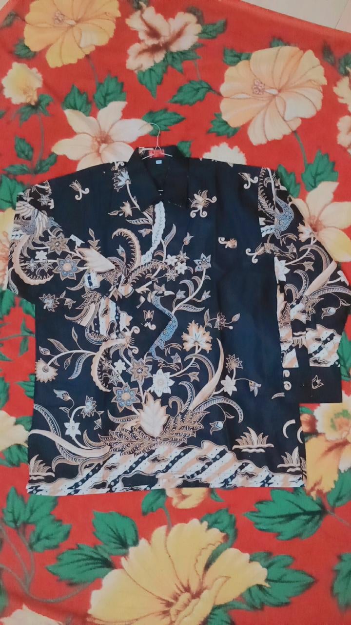 Batik Pria  Asli Solo Lengan Panjang Lapis Furing