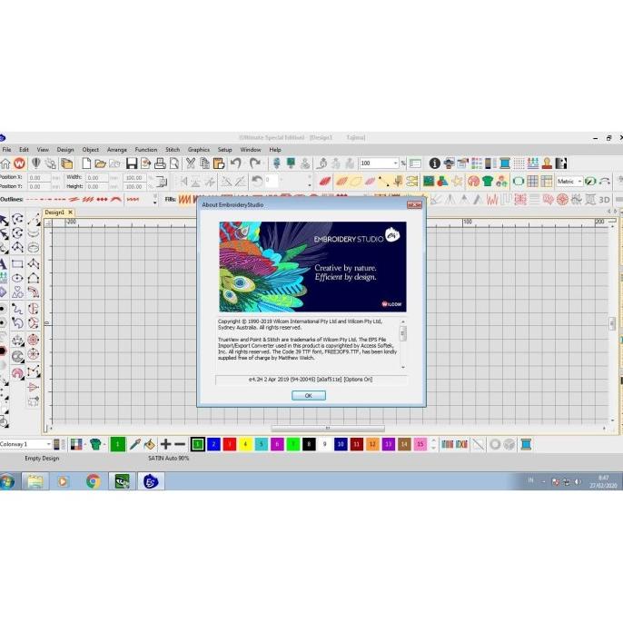 Software Embroidery Design Wilcom E4