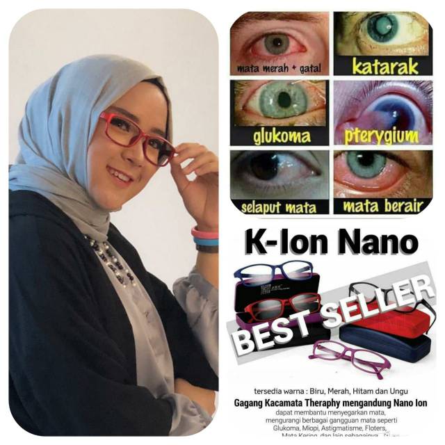 Kacamata K ION NANO ori 100% k ion nano kacamata cewek kacamata cowok kacamata keren kesehatan