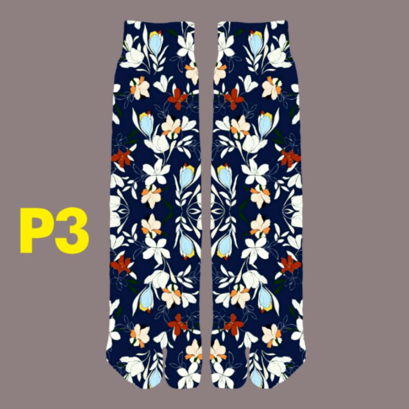 KAOS KAKI MUSLIMAH FULL PRINT NO P3