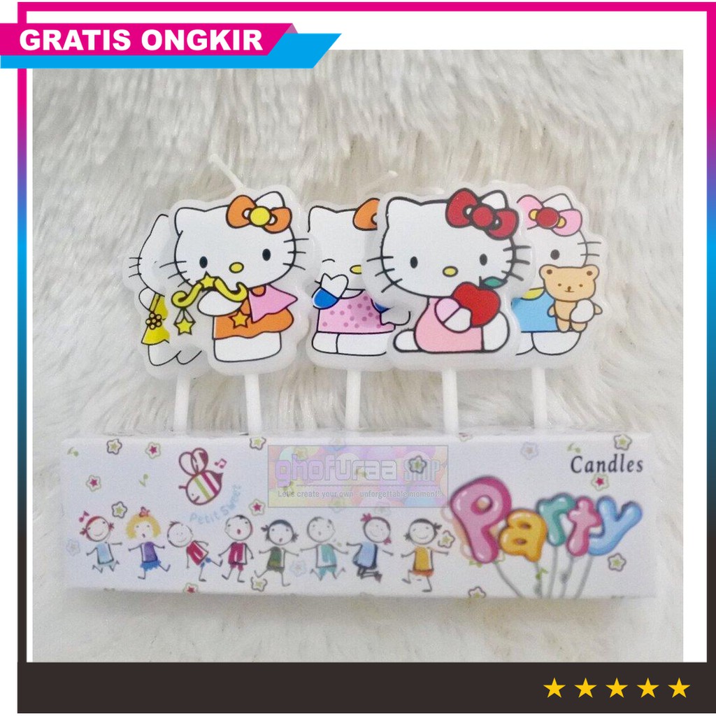 Promo Lilin Karakter Hello Kitty Hiasan Kue Ulang Tahun Unik