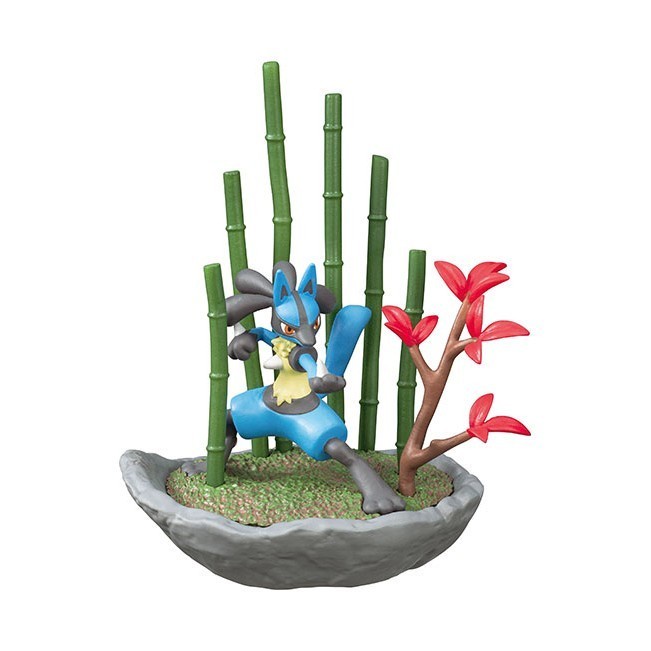 Pokemon SPLIT Lucario Pocket Bonsai Re-Ment Figure