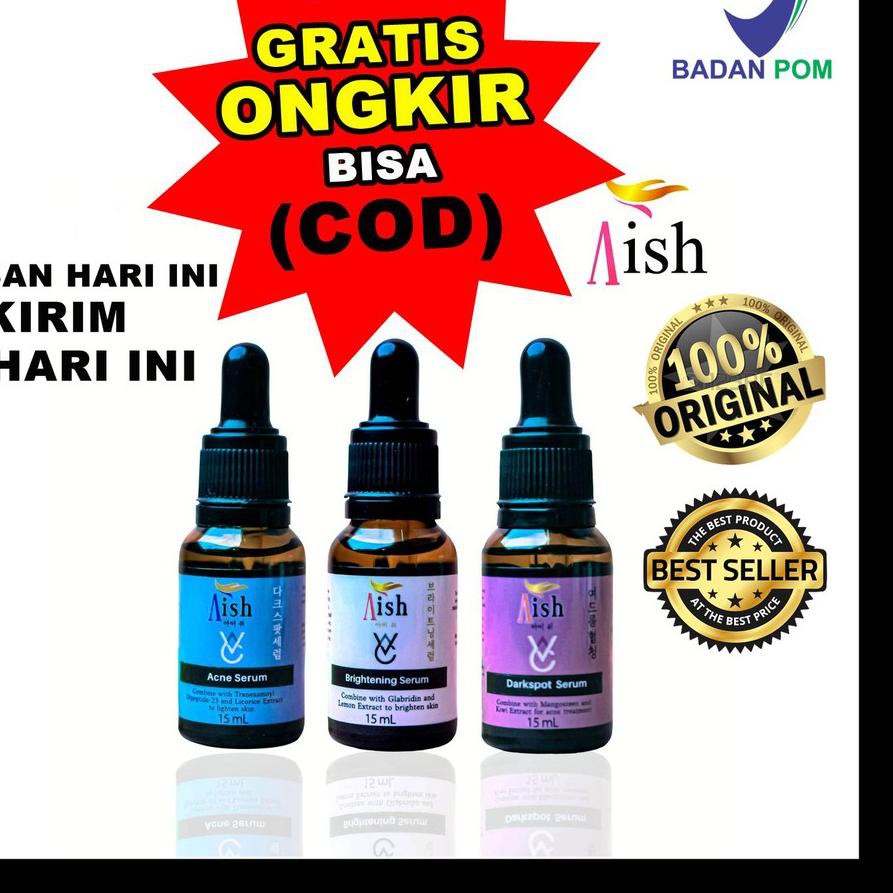 (BEST SELLER) AISH SERUM KOREA | SERUM AISH KOREA | AISH SERUM AISH ORIGINAL ACNE |BRIGHTENING |DARK